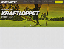 Tablet Screenshot of kraftloppet.com